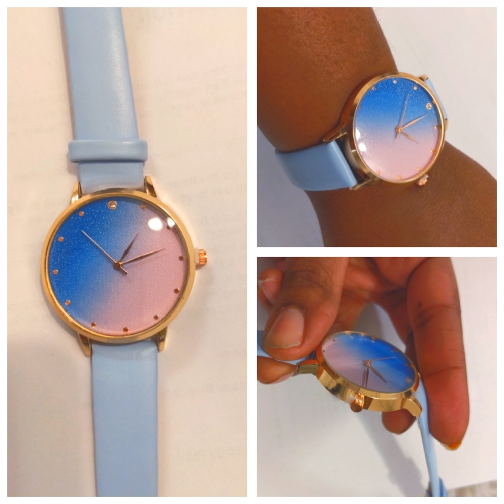 Sparkling Face Ombre Analog Watch